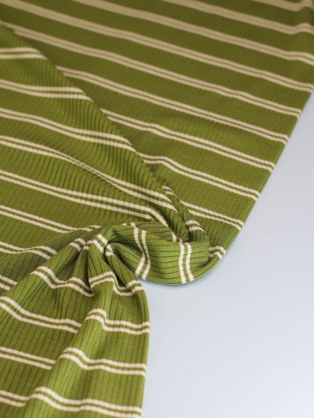 Derby Slim Stripe Jersey mit TENCEL™Modal - tea green - MeetMilk