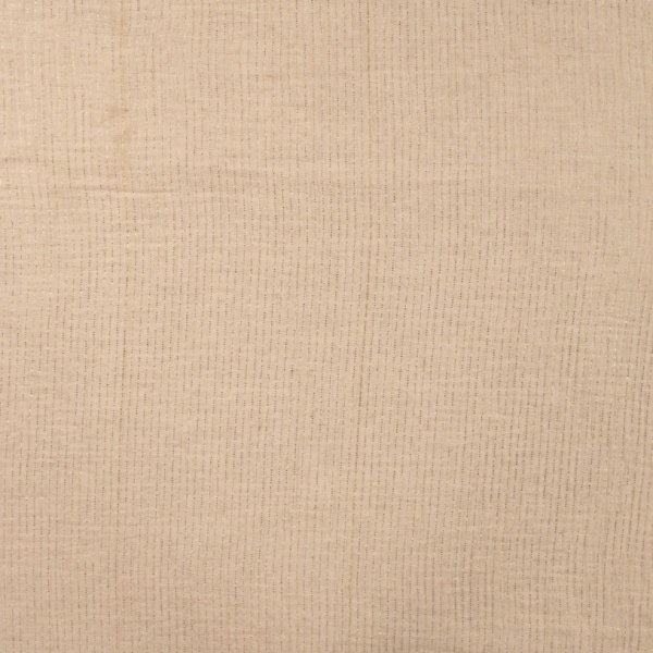 Musselin Leinen - Stripes - sand/gold Lurex