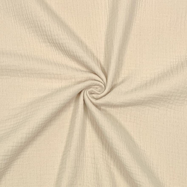 RESTSTÜCK 0,40m !!! - Musselin - uni - creme