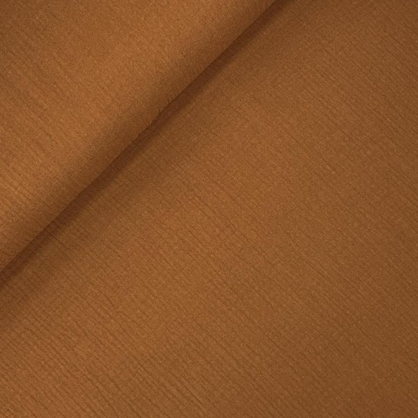 RESTSTÜCK 70cm !!! - Musselin - uni - kamel