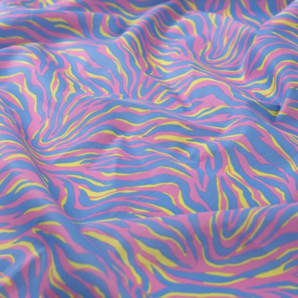 Baumwoll Voile - Viggo Zebra - rosa/gelb