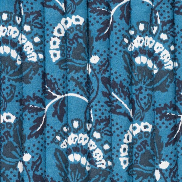 Doubleface Baumwoll Stepper - Caja Flowers - dark navy/blue