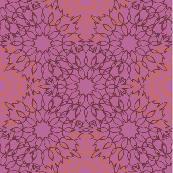 Viskose - Mandala - fuchsia
