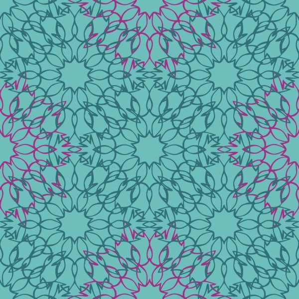 Viskose - Mandala - türkis