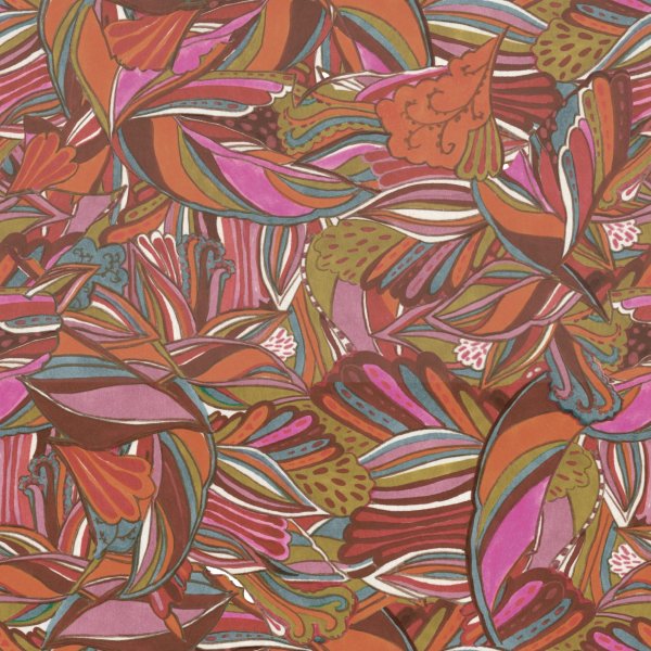 Viskose - Leaves - multicolor