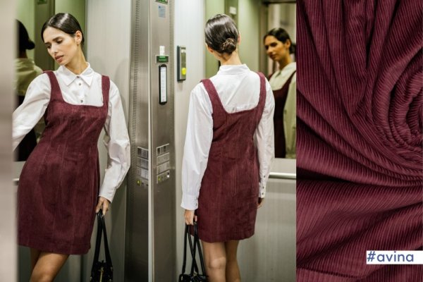 Breitcord - 8W - washed - bordeaux - Fibremood No. 36