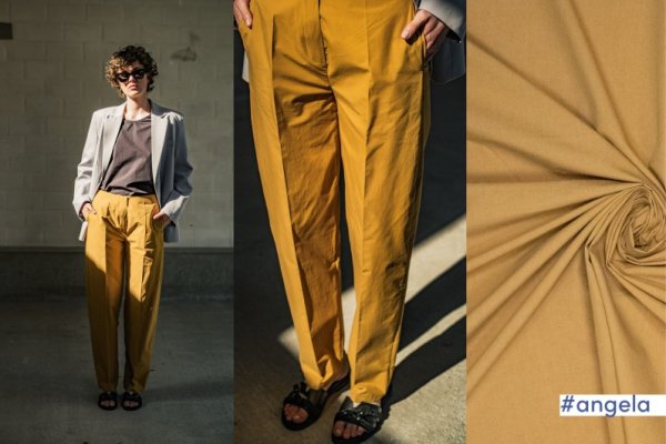 Baumwoll Popeline - stone washed - otter brown - Fibremood No. 38