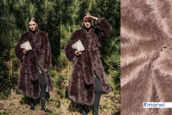 Fellimitat - Fur - dunkelbraun - Fibremood Special No. 5