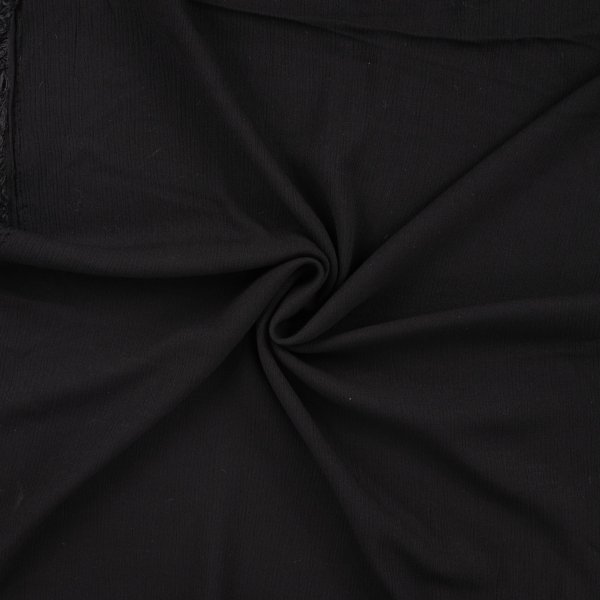 Viskose Crincle - uni - black