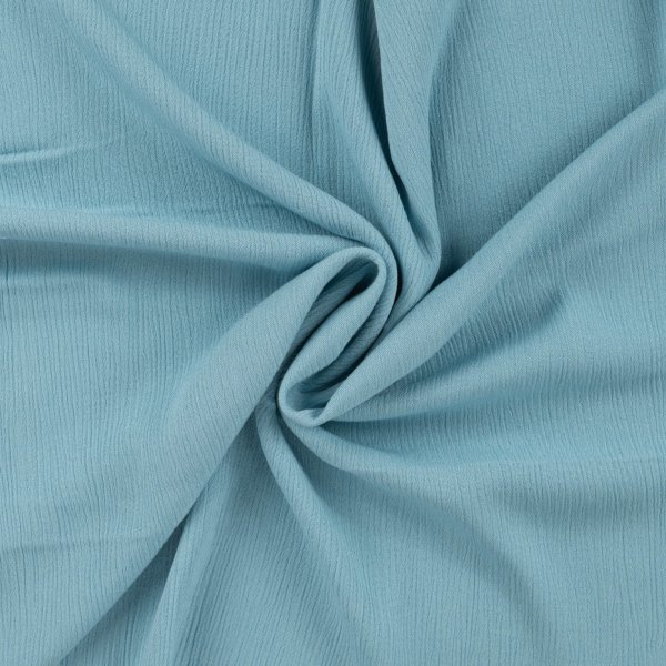 Viskose Crincle - uni - dusty blue