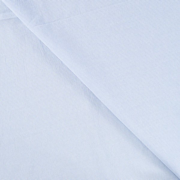 Baumwollgemisch Webware - Mini Stripe - light blue