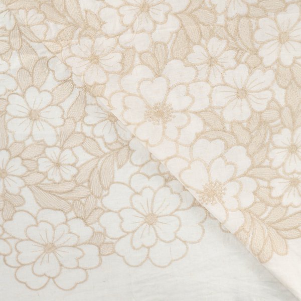 Baumwoll Webware - Nerina - Embroderie - sand