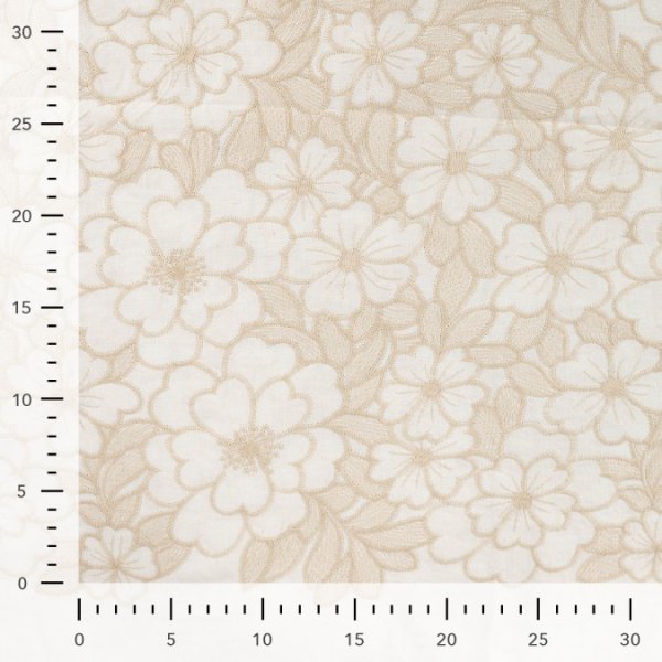 Baumwoll Webware - Nerina - Embroderie - sand