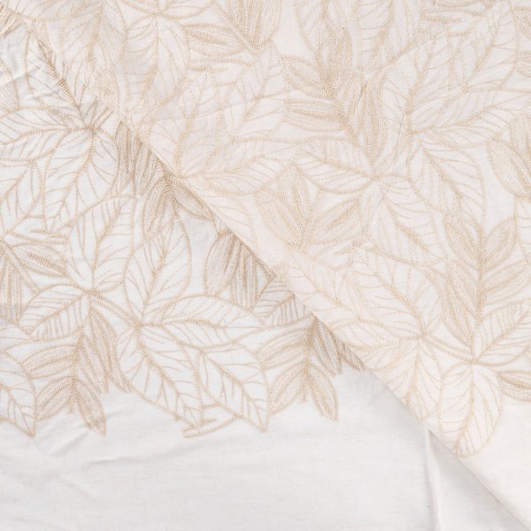 Baumwoll Webware - Ylvie - Embroderie - sand