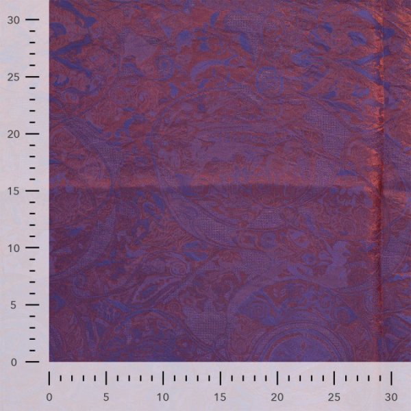 Silk Blended Jacquard - Elmira - purple/bronze
