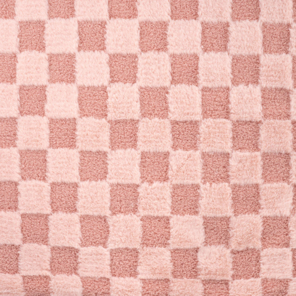 RESTSTÜCK 0,50m !!! - Fellimitat - Charlie Check - old pink