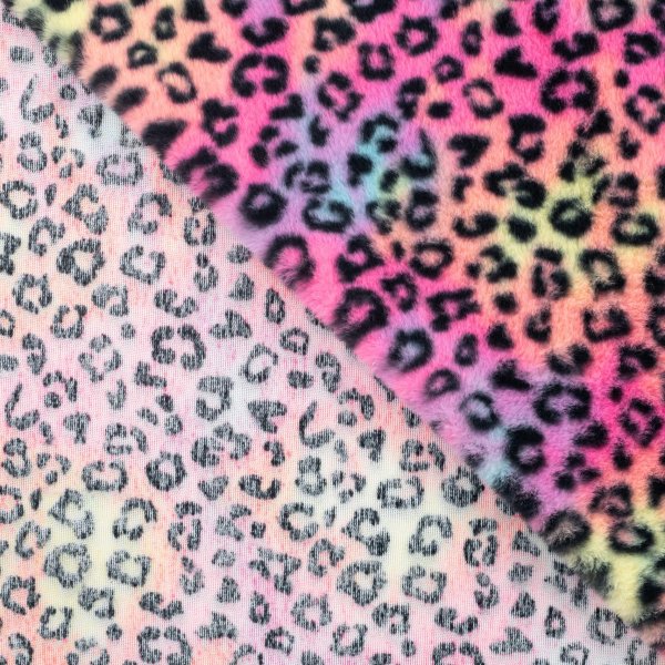 RESTSTÜCK 1,0m !!! - Fellimitat - Leopard - multicolor