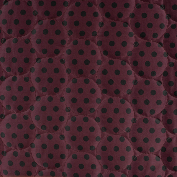 Steppstoff - Jackenstepper - Classic Dots - bordeaux/black