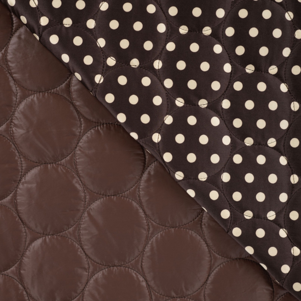Steppstoff - Jackenstepper - Classic Dots - brown/natural