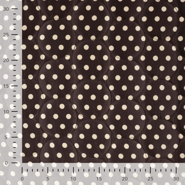 Steppstoff - Jackenstepper - Classic Dots - brown/natural