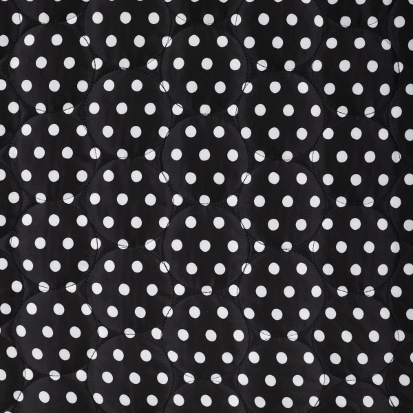 Steppstoff - Jackenstepper - Classic Dots - black/offwhite