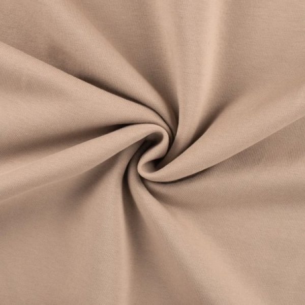 Sweat - brushed - uni - taupe
