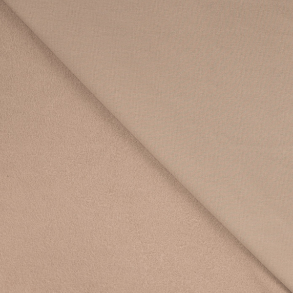 Sweat - brushed - uni - taupe