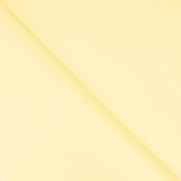 Sweat - brushed - uni - soft yellow