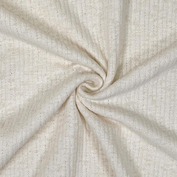 RESTSTÜCK 1,60m !!! - Baumwoll Strick - Samira - wollweiß
