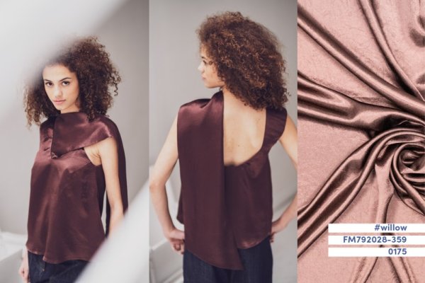 Satin - Crinkle - dark brown - Fibremood No. 37