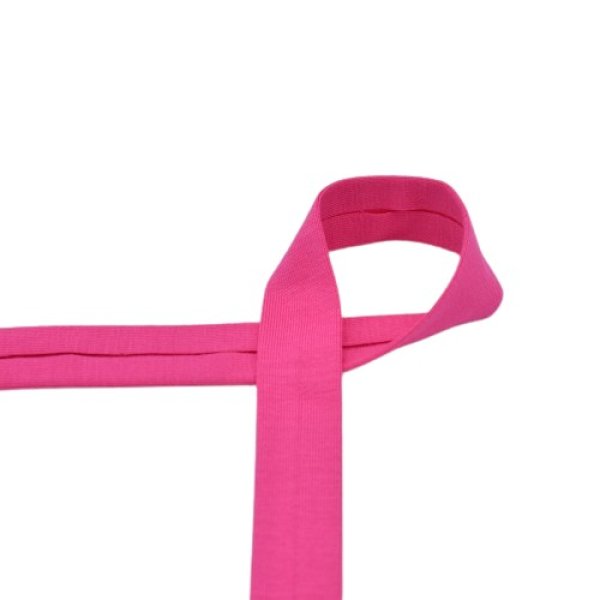 Schrägband - Baumwolle - unelastisch - 20 mm - fuchsia