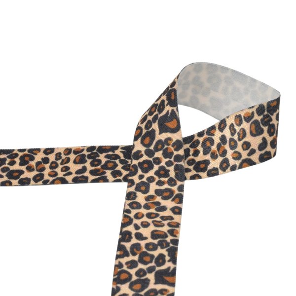 Falzgummi - Leo - elastisch - 25mm - brown/black