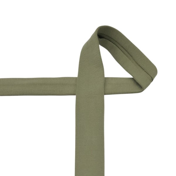 Jersey Schrägband - elastisch - 20mm - khaki