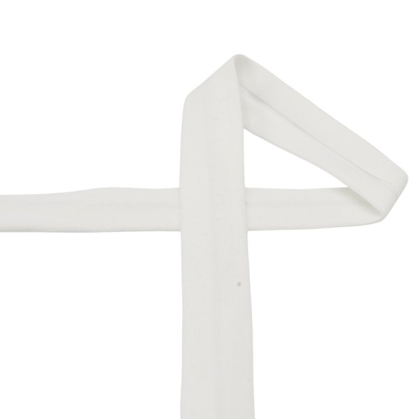 Jersey Schrägband - elastisch - 20mm - white