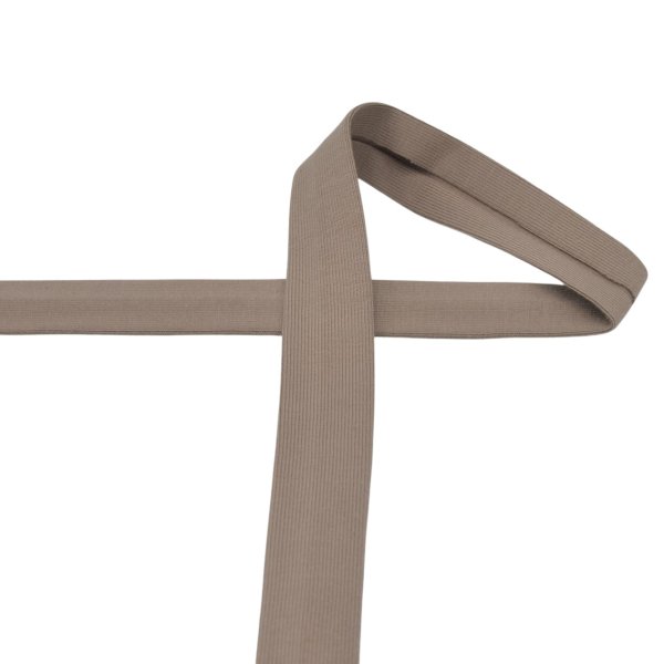 Jersey Schrägband - elastisch - 20mm - taupe