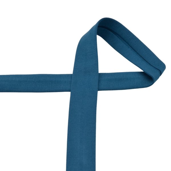 Jersey Schrägband - elastisch - 20mm - petrol