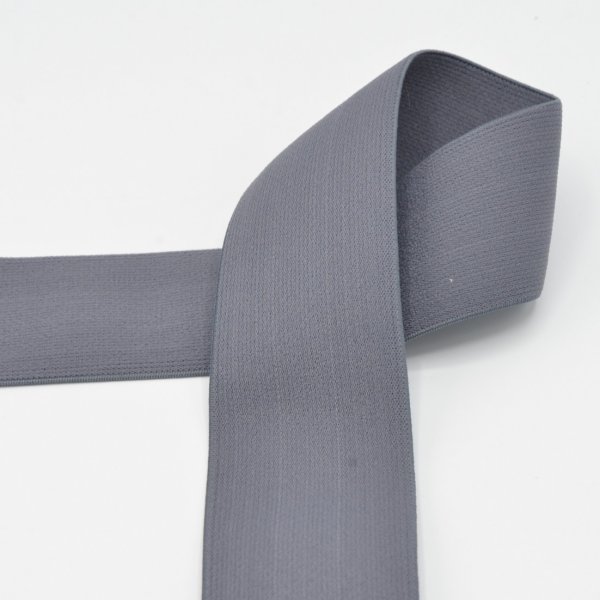 Gummiband - 40mm - uni - grau