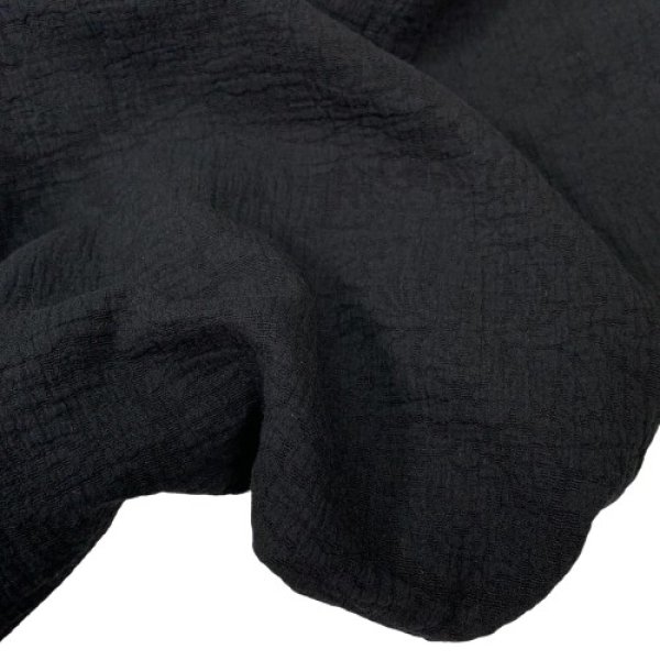 Baumwoll Leinen Jacquard - Erica - black