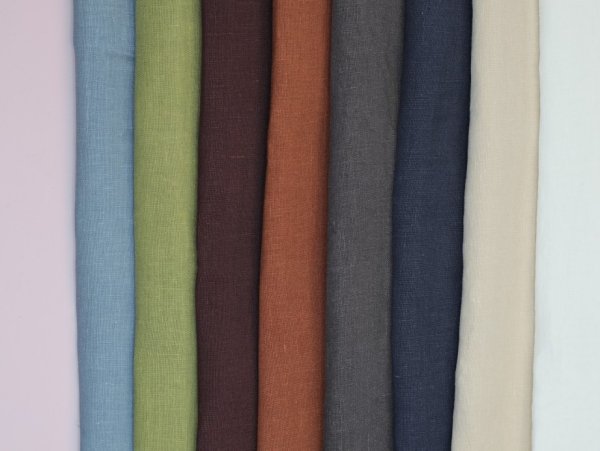 Leinen stonewashed - Lumi - merlot - Mind the Maker