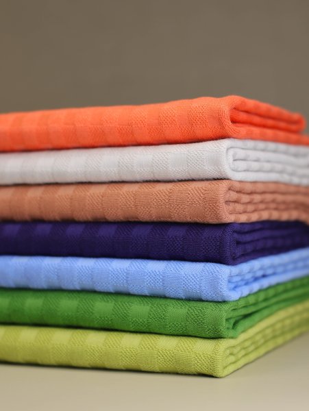 Bio Jacquard Jersey - Chess Knit - mandarin - Mind the Maker
