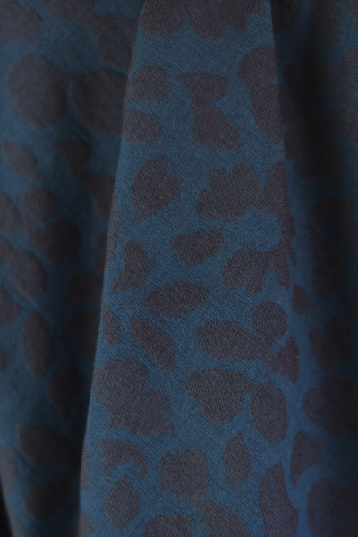 Baumwoll Jacquard - gewebt - Aster Bloom - pond/mocha - meetMilk