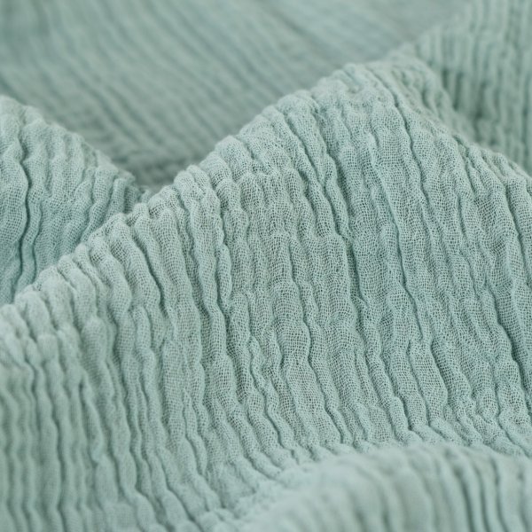 Doubleface Musselin - uni - mint/dusty mint