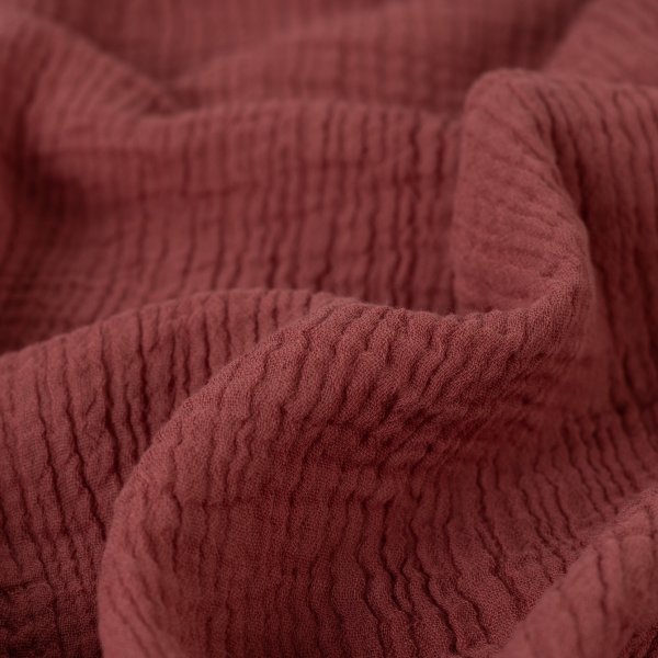 Doubleface Musselin - uni - rose dust/blush