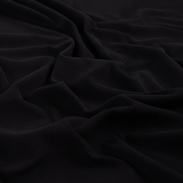 Rib Jersey - Soft - black