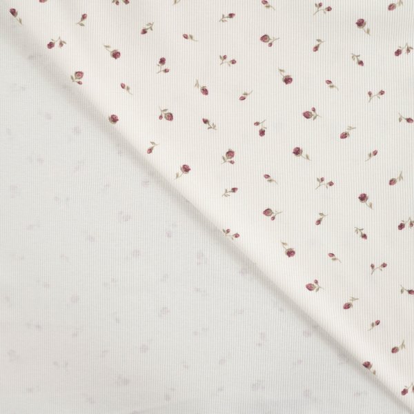 Rib Jersey - Bella Bloom - ecru