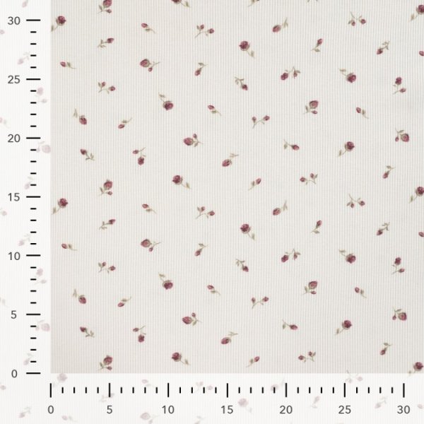 Rib Jersey - Bella Bloom - ecru