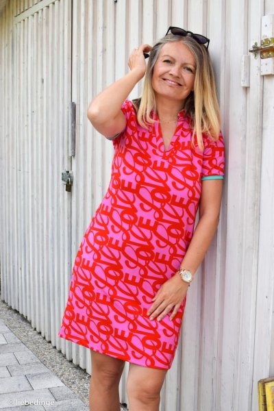 RESTSTÜCK 1,30m !!! - Modal French Terry - Love - rot/pink - Love Collection - Swafing by Kibadoo