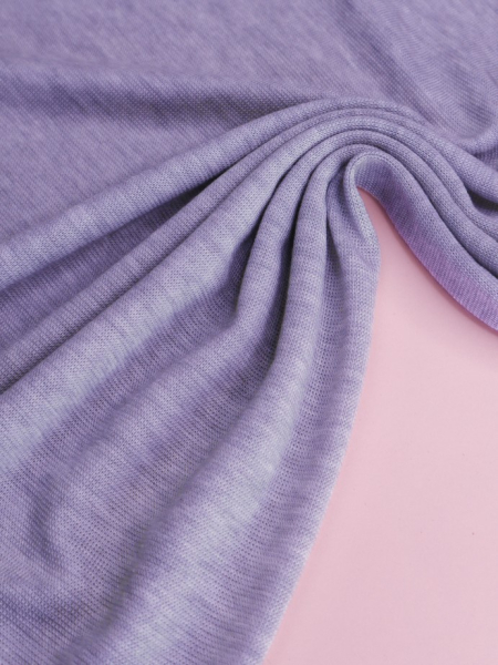 Merino Strick Jersey mit TENCEL™ - Miles - lilac powder - MeetMilk