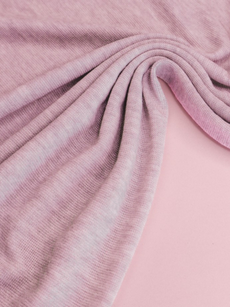 Merino Strick Jersey mit TENCEL™ - Miles - rose melange - MeetMilk