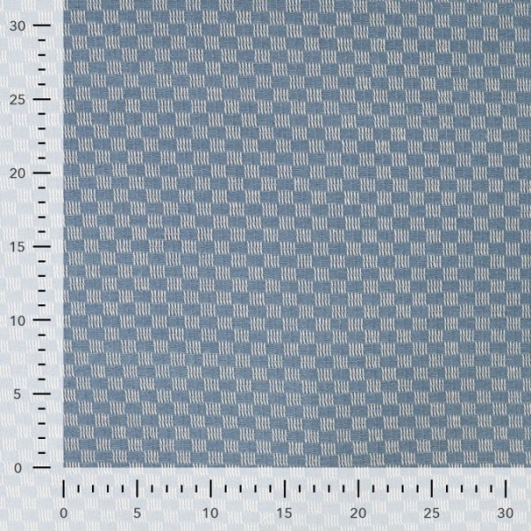 Jacquard Denim - Barry Check - light blue